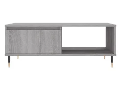 Mesa de centro madera de ingeniería gris Sonoma 90x60x35 cm