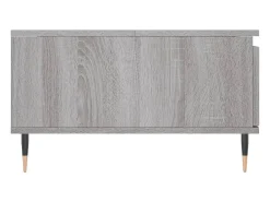 Mesa de centro madera de ingeniería gris Sonoma 90x60x35 cm