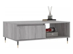 Mesa de centro madera de ingeniería gris Sonoma 90x60x35 cm