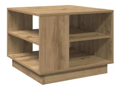 Mesa de centro madera de ingeniería roble artisan 55x55x42 cm