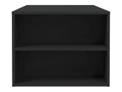 Mesa de centro madera de ingeniería negra 102x55x42 cm