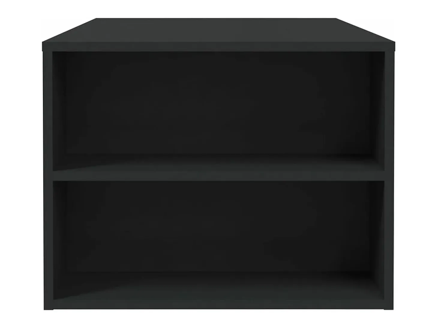 Mesa de centro madera de ingeniería negra 102x55x42 cm