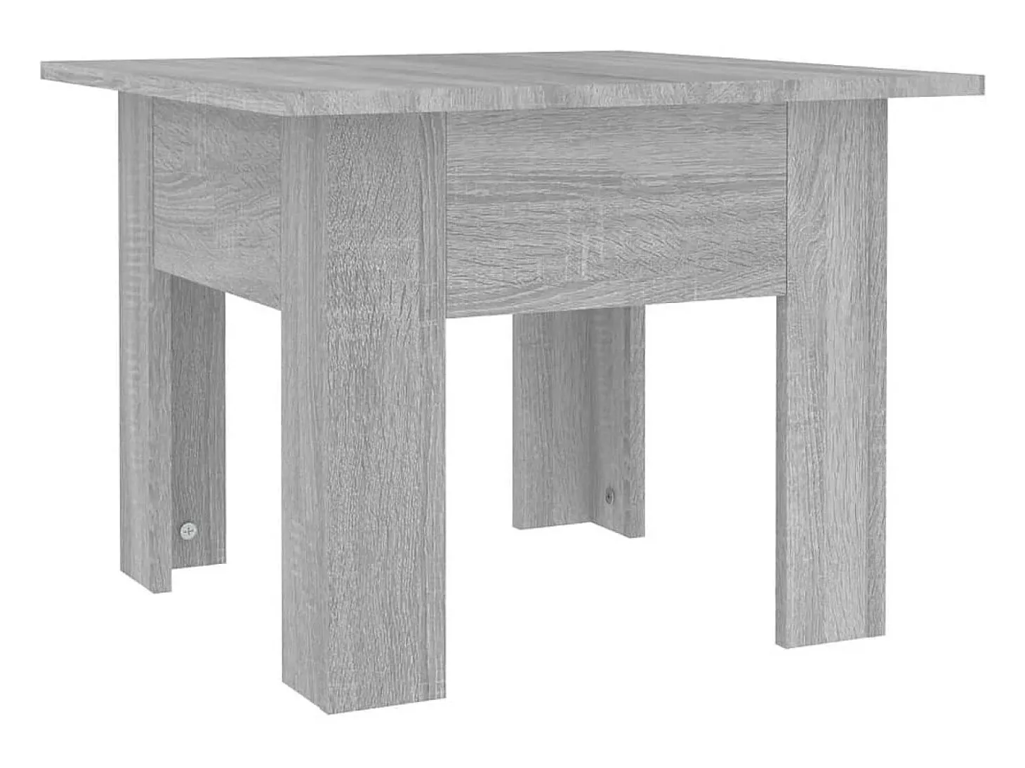 Mesa de centro madera de ingeniería gris Sonoma 55x55x42 cm