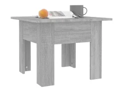 Mesa de centro madera de ingeniería gris Sonoma 55x55x42 cm