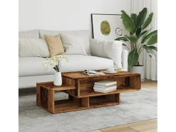 Mesa de centro madera de ingeniería envejecida 105x55x32 cm