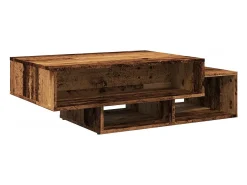Mesa de centro madera de ingeniería envejecida 105x55x32 cm