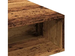 Mesa de centro madera de ingeniería envejecida 105x55x32 cm