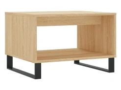 Mesa de centro madera de ingeniería roble Sonoma 60x50x40 cm