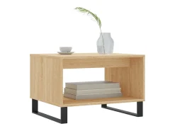 Mesa de centro madera de ingeniería roble Sonoma 60x50x40 cm