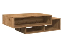Mesa de centro madera de ingeniería roble artisan 105x55x32 cm