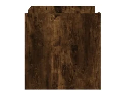 Mesa de centro madera de ingeniería roble ahumado 80x50x50 cm