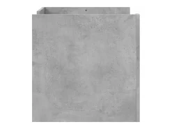 Mesa de centro madera de ingeniería gris hormigón 80x50x50 cm