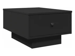 Mesa de centro madera de ingeniería negro 60x45x31 cm