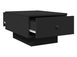 Mesa de centro madera de ingeniería negro 60x45x31 cm