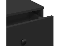 Mesa de centro madera de ingeniería negro 60x45x31 cm
