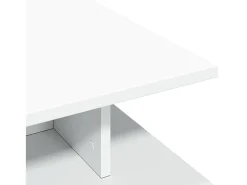 Mesa de centro madera de ingeniería blanco 102x55x35 cm