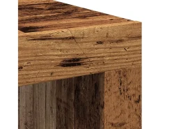 Mesa de centro madera de ingeniería envejecida 100x100x35 cm