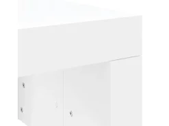 Mesa de centro madera de ingeniería blanco 102x50x36 cm