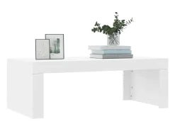 Mesa de centro madera de ingeniería blanco 102x50x36 cm
