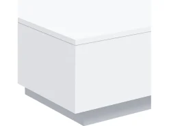 Mesa de centro madera de ingeniería blanco 55x55x31 cm
