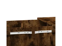 Mesa de centro madera de ingeniería roble ahumado 80x55x40 cm