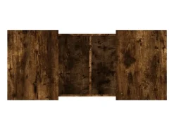 Mesa de centro madera de ingeniería roble ahumado 80x55x40 cm