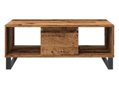 Mesa de centro madera de ingeniería envejecida 90x50x36,5 cm