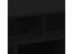 Mesa de centro madera de ingeniería negro 70x70x29 cm
