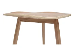 Mesa de centro madera en forma de hoja L60 cm PHYLL