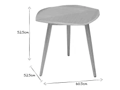 Mesa de centro madera en forma de hoja L60 cm PHYLL