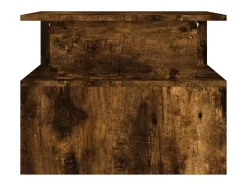 Mesa de centro madera ingeniería roble ahumado 90x55x42,5 cm