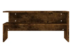 Mesa de centro madera ingeniería roble ahumado 90x55x42,5 cm