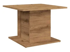 Mesa de centro madera ingeniería roble artisan 55,5x55,5x40 cm