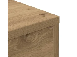 Mesa de centro madera ingeniería roble artisan 55x55x30 cm