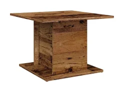 Mesa de centro madera ingeniería envejecida 55,5x55,5x40 cm