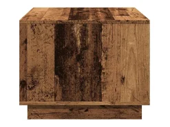 Mesa de centro madera ingeniería madera envejecida 55x55x42 cm
