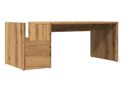 Mesa de centro madera ingeniería roble artisian 90x45x35 cm