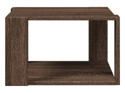 Mesa de centro madera ingeniería marrón roble 51,5x51,5x30 cm