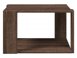 Mesa de centro madera ingeniería marrón roble 51,5x51,5x30 cm