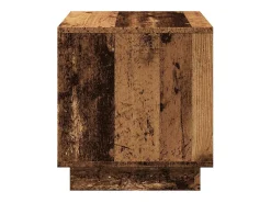 Mesa de centro madera ingeniería madera envejecida 40x40x43 cm