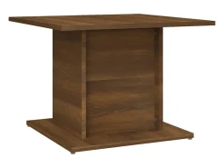 Mesa de centro madera ingeniería marrón roble 55,5x55,5x40 cm