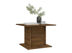 Mesa de centro madera ingeniería marrón roble 55,5x55,5x40 cm