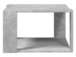 Mesa de centro madera ingeniería gris hormigón 51,5x51,5x30 cm