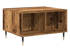 Mesa de centro madera ingeniería madera envejecida 60x50x36,5cm