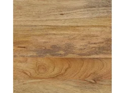 Mesa de centro madera maciza de mango negra 100x54x40 cm marrón