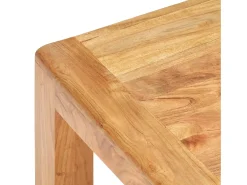 Mesa de centro madera maciza acacia acabado miel 110x60x35 cm