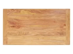 Mesa de centro madera maciza acacia acabado miel 110x60x35 cm