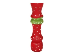 Mesa de centro madera maciza de mango rojo pintada a mano