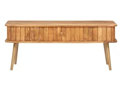 Mesa de centro madera maciza de acacia 100x50x40 cm