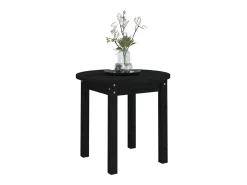 Mesa de centro madera maciza de pino negro Ø 45x40 cm